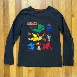 Mini Boden Boy's Dragon Long Sleeve t-shirt 11-12Y